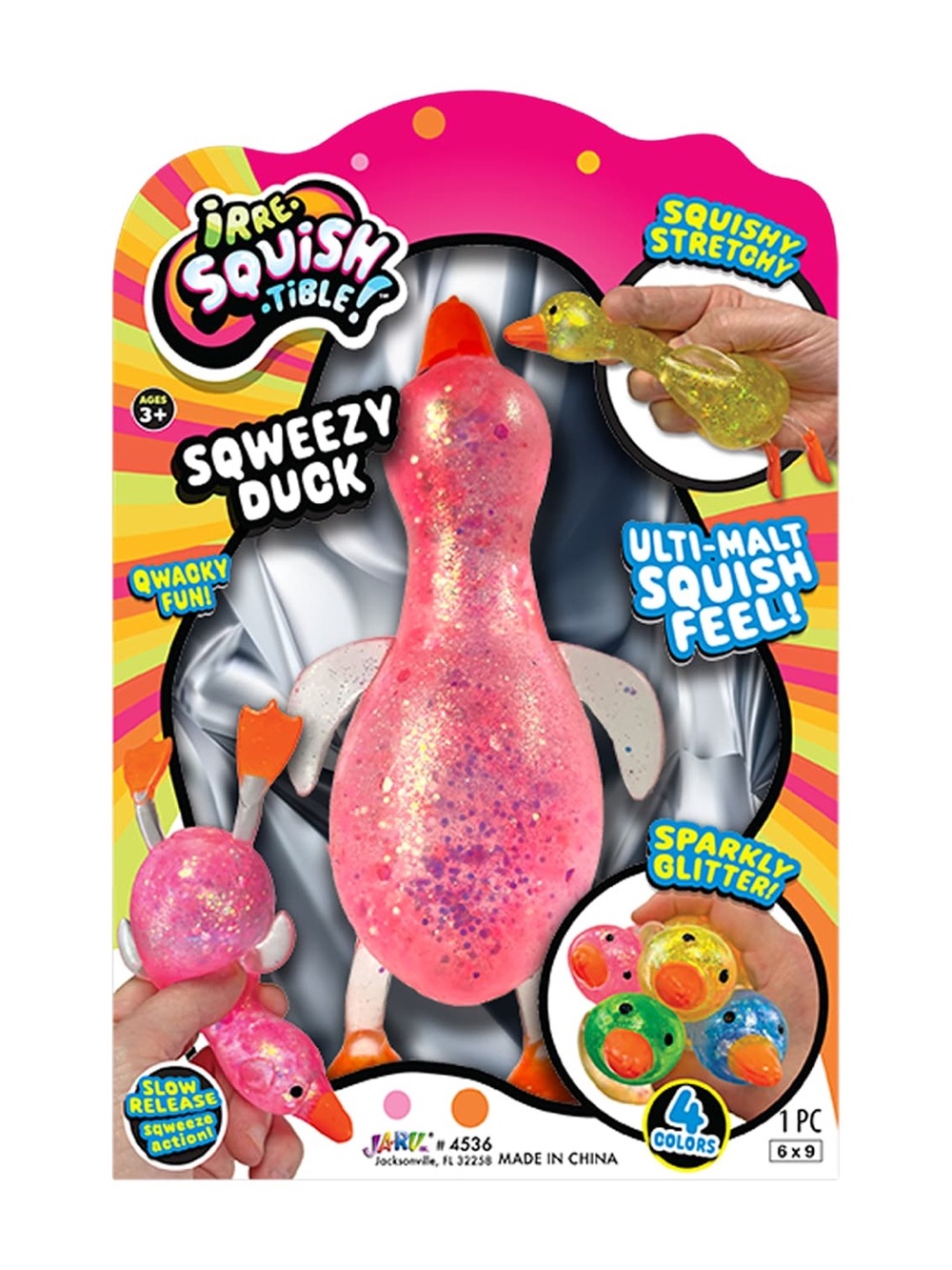Pink squishy duck